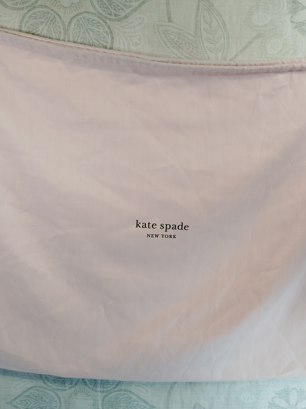 kate spade New York Pale Pink Drawstring Dust Bag with Logo - Picture 2 of 5